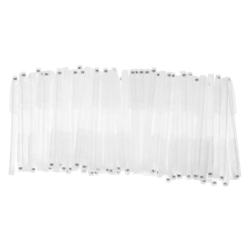 UKCOCO 100 pièces étuis transparents vides pour stylos gel ergonomiques, fuite-prévenus, pratiques pour étudiants et fou