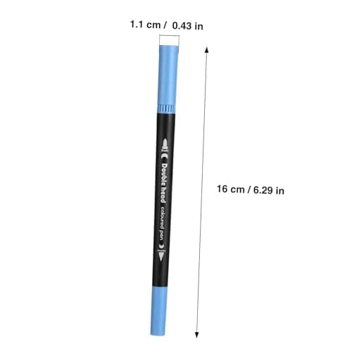 LIGHTAOTAO Lot de 24 stylos pinceaux aquarelle à double pointe marqueurs à base d'eau pour adults couleurs variées porta