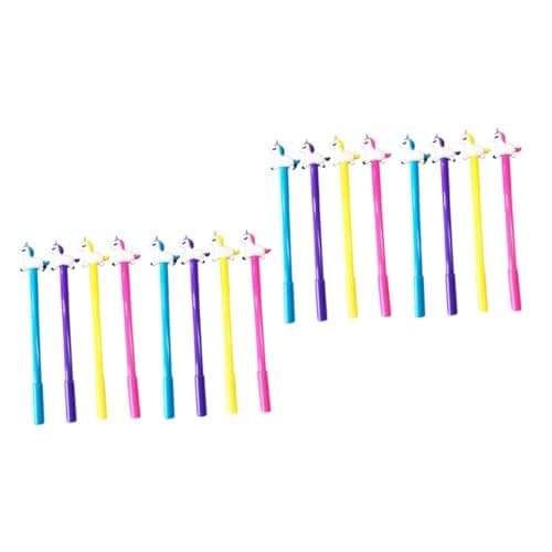 STOBOK 8 pièces Gel Forme De Licorne Noirs Pour Enfants Fournitures De Bureau Amusantes — comme indiquéx2pcs