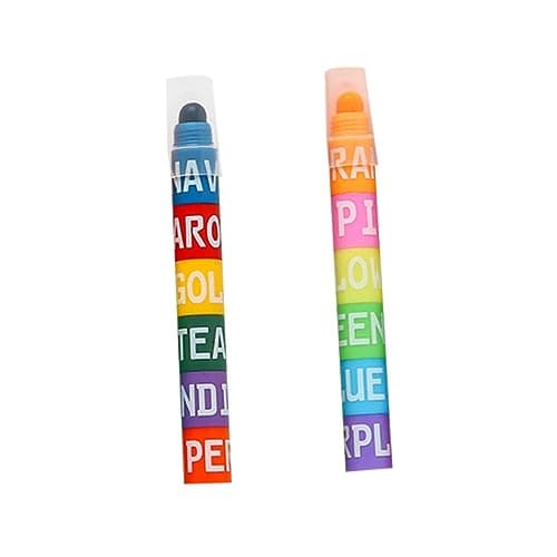 [VILLCASE 2 pièces surligneurs | Stylos à dessin | Étudiants | Scolaire | Couleurs changeantes | Plastique | Dessin et n