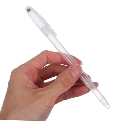 MOHNUR 100 Pièces Transparent Pen Holders Ergonomiques pour Étudiants Environnementalement Amicaux Bureau