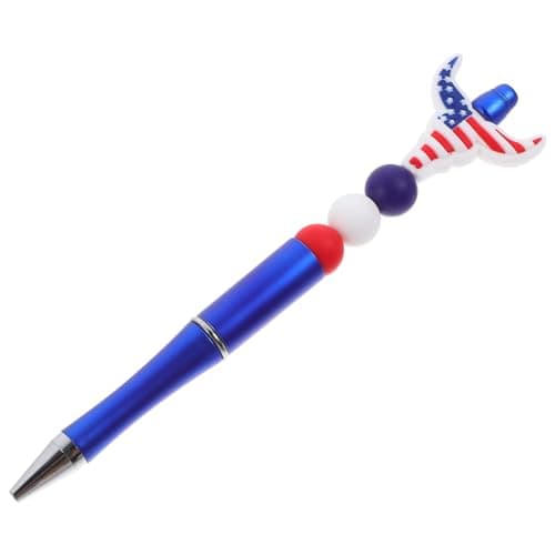 Stylo Gel Forme Tête Bœuf Drapeau Américain Thème Indépendance DIYEAH