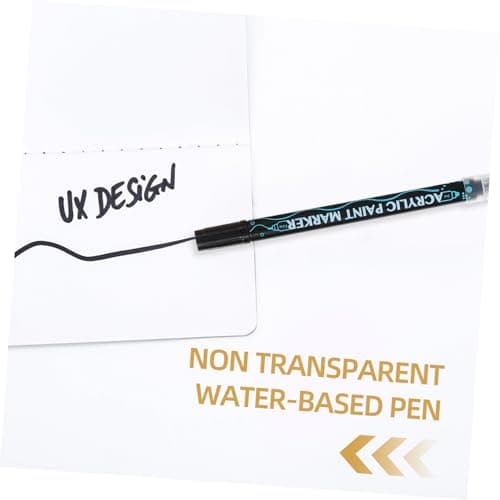 HOMSFOU Marqueurs Acryliques Double Pointe Non Toxiques Pour Artistes Bricolage Fournitures Creatives