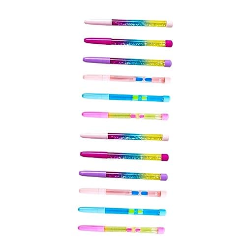 SEWACC Stylos Avec Paillettes Adorables Forme De De Fée Pour Étudiants Et Amateurs De Papeterie 12Pièces Étincelants