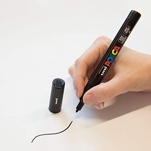POSCA - Marqueurs à Base d'Eau pour Peinture - Pointe Conique et Fine - Tout Support Compatible - Pour Professionnels et