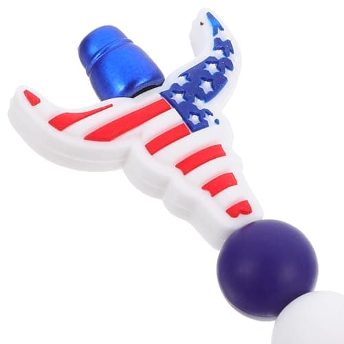 STOBOK Stylos à Gel Forme de Tête de Bœuf Motif Drapeau Américain pour Étudiants Writing Fluide et Résistance à l'Usure