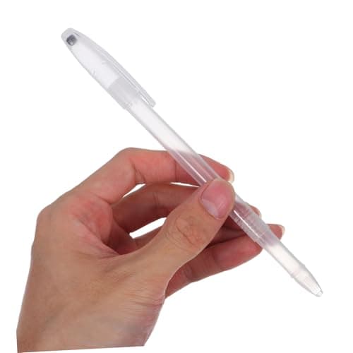 UKCOCO 100 pièces étuis transparents vides pour stylos gel ergonomiques, fuite-prévenus, pratiques pour étudiants et fou