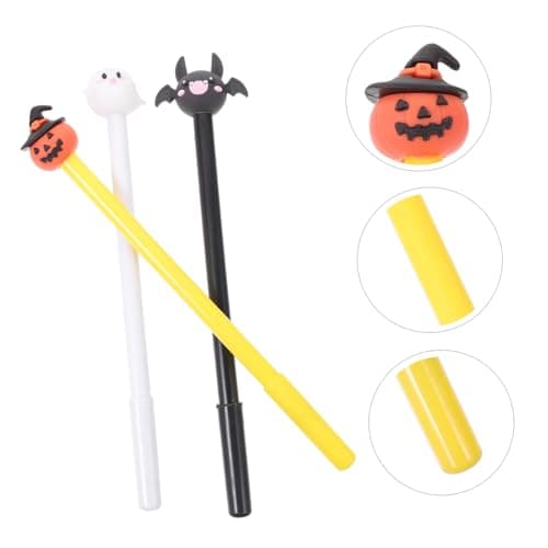 VILLCASE stylo gel rétractable Halloween Citrouille Blanc pour Art Scolaires Bureau