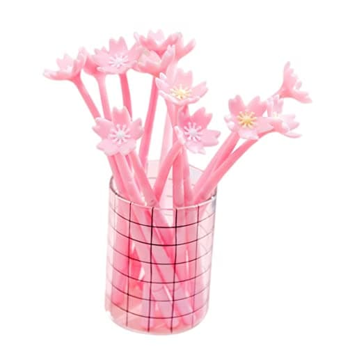 STOBOK Rose Stylo Gel Créatif Avec Boutons De Papeterie Romantique Pour Étudiante Et Bureau