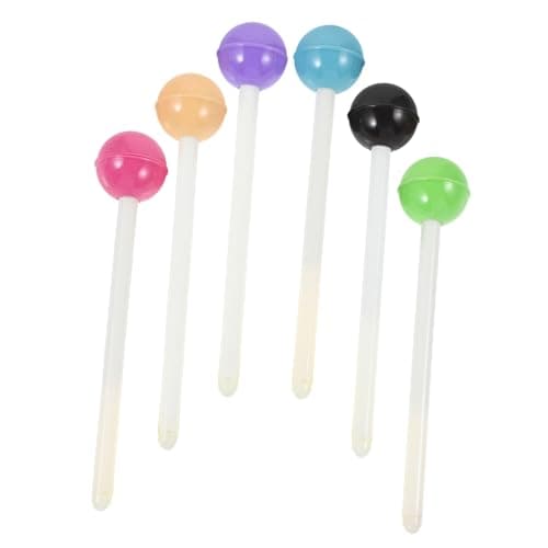Stylos de sucette VILLFUL 0.5mm, 6 pièces, stylo gel doux pour filles, fournitures scolaires colorées