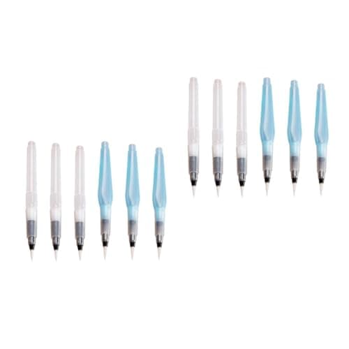 Lurrose 2 Ensembles Brush Pen Buse Liquide Scellant Nylon Pour Dessinateurs Professionnels Art Supplies