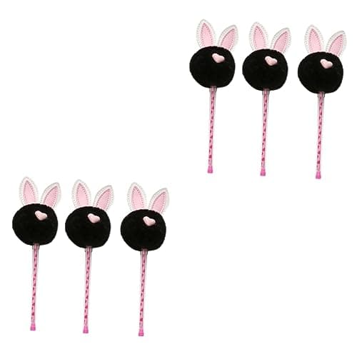 STOBOK Stylos Neutres 0,5 Mm pour Étudiant - 6 Pièces Stylos Gel avec Pointe Fine pour Dessin et Écriture — noirx2pcs