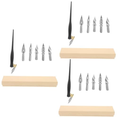 NUOBESTY Stylos Gel Réutilisables Inclinables Pastel pour Adultes en Été - Stylos Plume Décoratifs Vintage (3 Ensembles)