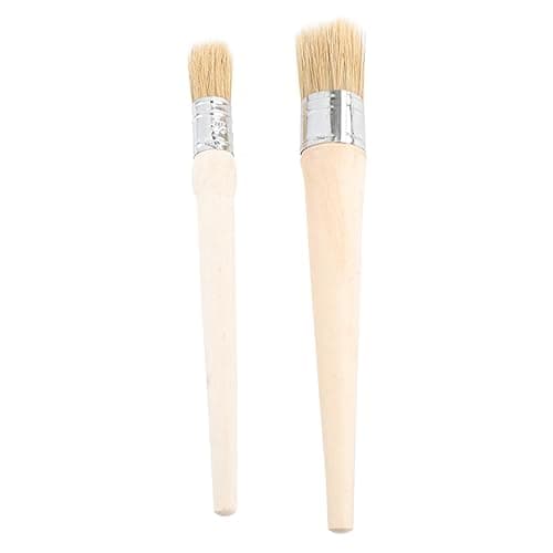 SEWACC Brosse à Peinture Professionnelle à Manche 6 Pièces Pour Meubles - Pochoirs et Décoration Intérieur - Sets Round