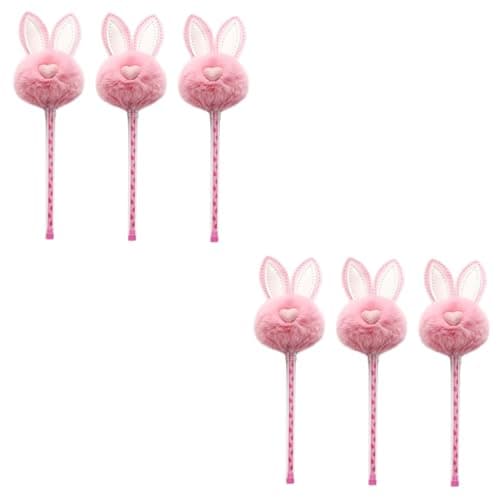 Tofficu Stylos à Encre Gel Noir Design Oreilles De Lapin École Étudiant Prix Écriture Fluide Matériaux Sûrs 6Pièces — rosex2pcs