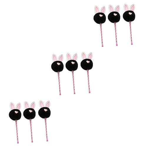 NUOBESTY Stylo-gel 0,5 Mm pour Étudiants en Dessin, Pièces: 9, Animé Lapin — noirx3pcs