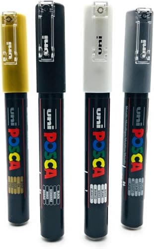 POSCA - Water-Based Paint Markers Maxi Pack Multi-Points pour Tous les Supports - 14 Marqueurs - Couleurs et Pointes Ass