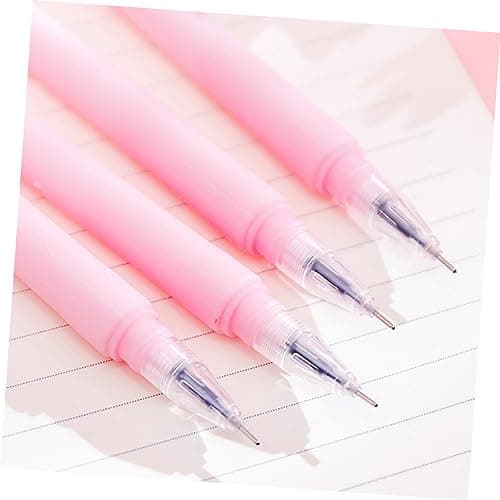 TEHAUX Stylos Gel Rose Créatifs Romantiques Avec Fleurs Fournitures Scolaires Bureau Étudiants