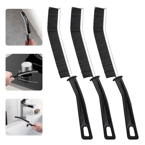Lot de 3 Brosses de Nettoyage à Poils Durs pour Salle de Bain et Cuisine – Idéal pour Nettoyage de Joints, Évier, Douche