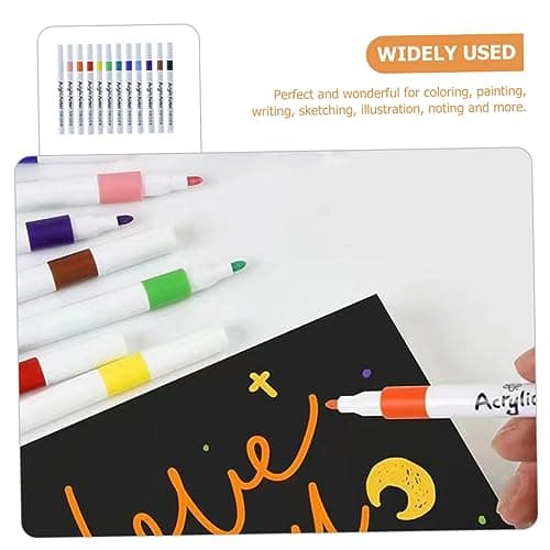DIYEAH Couleuriffiques Lot de 12 Stylos à Colorier à Eau pour Enfants - Faciles à Utiliser - Designs Engagants - 12 Pièc