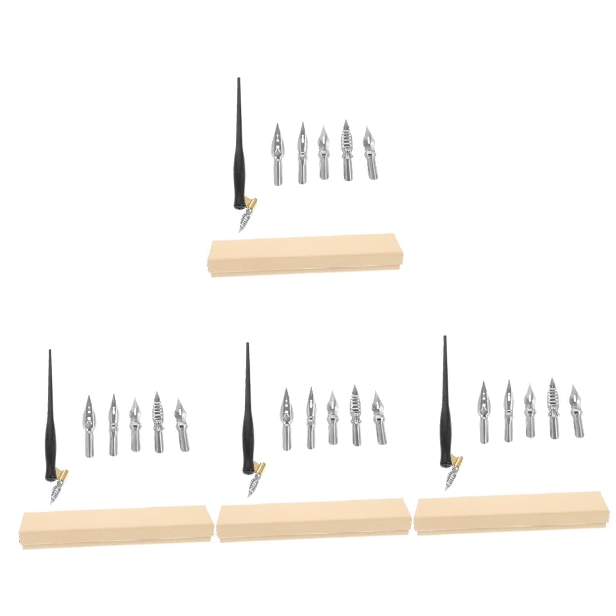 VILLCASE Premium Stylos Inclinés Pastel Pour Adulte Artiste Apprenti Trousse Signature Plastique 4 Ensembles