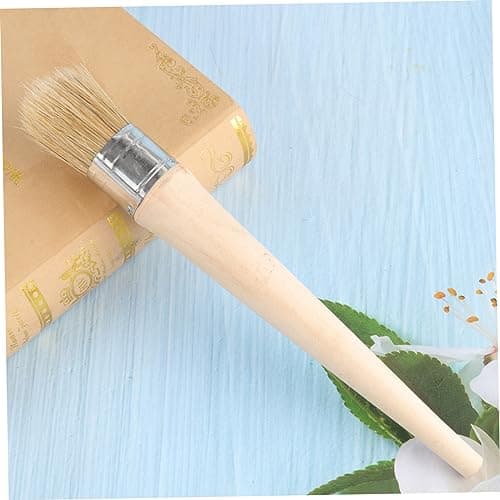 SEWACC Brosse à Peinture Professionnelle à Manche 6 Pièces Pour Meubles - Pochoirs et Décoration Intérieur - Sets Round