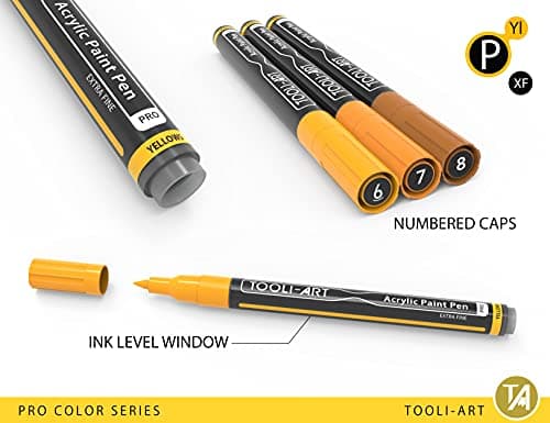 Marqueur acrylique Pro Color ensemble 22 pièces pointe 0,7 mm usage artistique et décoratif