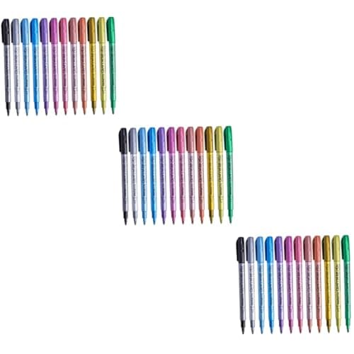 DIYEAH 36 pièces métalliques pour peinture et arts à peindre pour cachets cire et séchent rapidement pour divers support