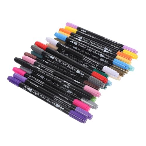 DIYEAH Ensemble Acrylique Double Pointe pour Peinture Créative - Ados et Adulti - Ateliers et Événements - 1 Ensemble -