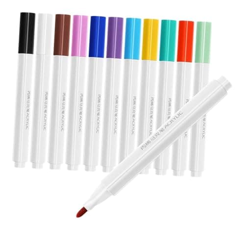 DIYEAH Marqueurs Acrylique Set 12 Pièces Pour Peinture Artisanal Cuisine Rustique Salons