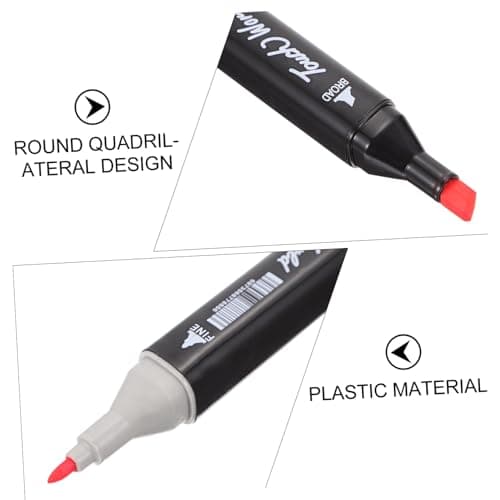 Ensemble de marqueurs HOODANCOS double-tête pour dessin et peinture colorés à base d'eau, idéal pour adultes, set de 12