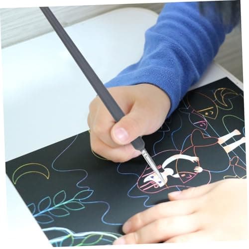 Pinceaux à peinture aquarelle Hohopeti pour artistes débutants et professionnels - 6 pièces de poils de loup pour dessin