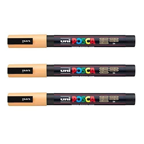 Posca Marqueurs PC-3 M Uni-Ball + Gamme complète de 40 couleurs disponibles + Artisans et passionnés + Décoration et art — orange clair