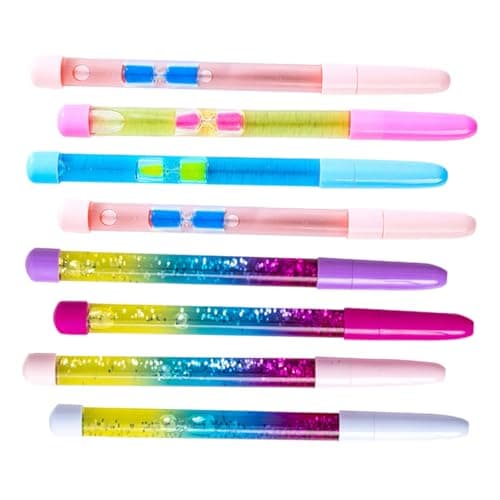 SEWACC Stylos Avec Paillettes Adorables Forme De De Fée Pour Étudiants Et Amateurs De Papeterie 12Pièces Étincelants — couleur aléatoire