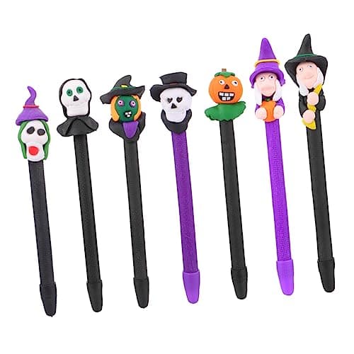 SHINEOFI Stylos Bille Halloween Polymère Colorés Creatifs Festifs pour Enfants et Étudiants
