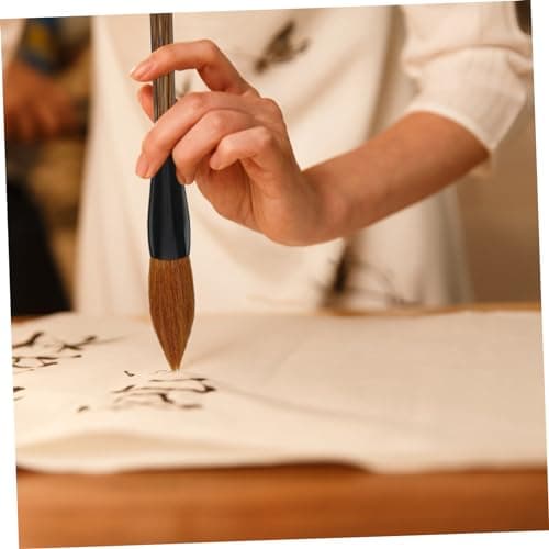 Angoily 2 Pièces Portable Chinois Calligraphie Plume Crayons En Poil De Goat Pour Arts Et Pratique De Calligraphie