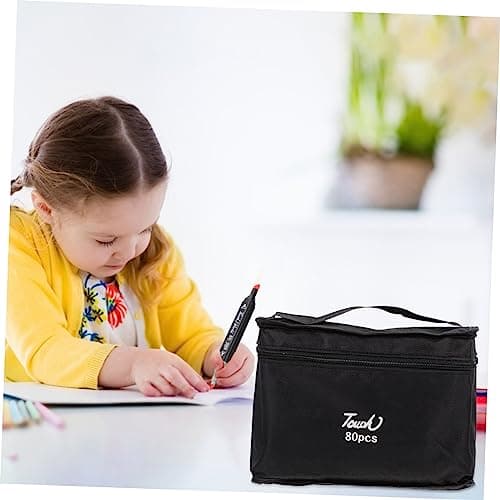 Ensemble de marqueurs HOODANCOS double-tête pour dessin et peinture colorés à base d'eau, idéal pour adultes, set de 12