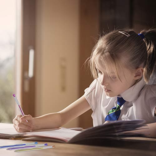 Gurkkst 48 Stylos Gel Paillettes Pour Adults Coloring, Eco Writing et Art Crafting(12 Métallique + 12 Paillettes + 12 Né