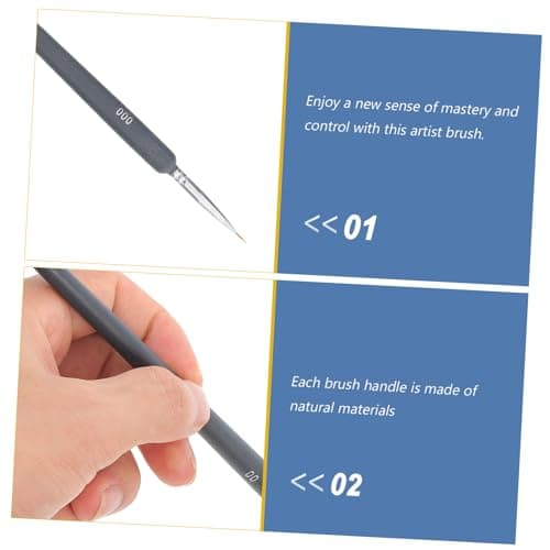 SEWACC 6 Pièces Water Brush Pens Set Pour Artistes et Étudiants - Durables et Confortables pour Dessin sur Toile Acryliq