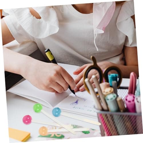 Veemoon Stylos à Encre Gel Thème Sucette 0.5mm Couleurs Pastel Pour École Et Bureau Kawaii