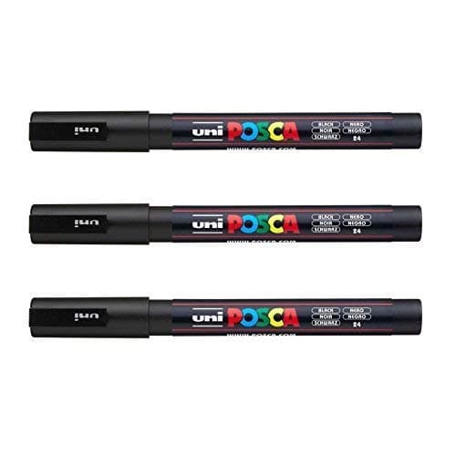 Posca Marqueurs PC-3 M Uni-Ball + Gamme complète de 40 couleurs disponibles + Artisans et passionnés + Décoration et art