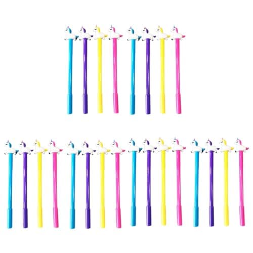 STOBOK 8 pièces Gel Forme De Licorne Noirs Pour Enfants Fournitures De Bureau Amusantes — comme indiquéx3pcs