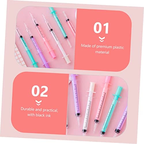 Lurrose Pièces Stylo à Bille Fantaisie pour Étudiants à Encre Gel Plastique