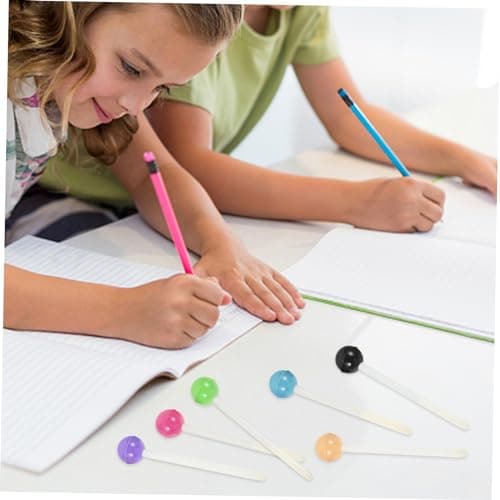 NUOBESTY Stylos Mignons à Encre Gel Forme De Sucette Pour Filles Bureau Cadeau De Fête Fournitures Scolaires 6 Pièces
