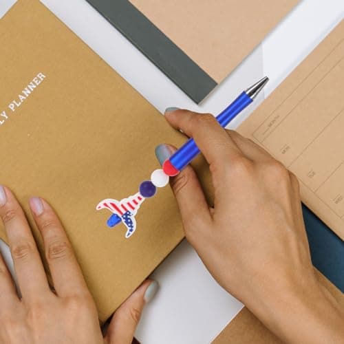Stylo Gel Forme Tête Bœuf Drapeau Américain Thème Indépendance DIYEAH