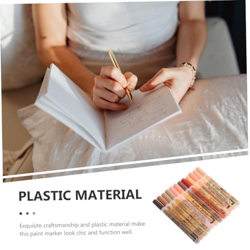 DIYEAH Marqueurs Acryliques Peau 12 Couleurs pour Artisans et Débutants - Idéaux pour Bricolage et Décoration Visage