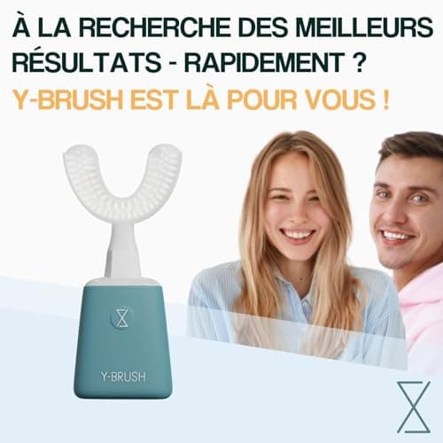 New 2025 Y-Brush Essential - Brosse à Dent Electrique Sonique Automatique - 3 Mois d'Autonomie - 2 Modes de Vibration -