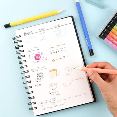 Stylos à encre gel effaçables Grabie 36 couleurs pour dessin et écriture, bons pour le planificateur, facilement effaçab