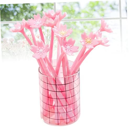 STOBOK Rose Stylo Gel Créatif Avec Boutons De Papeterie Romantique Pour Étudiante Et Bureau