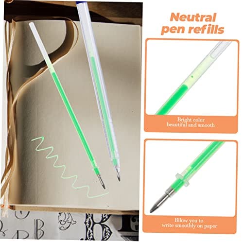 Stylos gel colorés décoratifs CAXUSD remplacement étudiant maison bureau école rechargeables